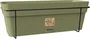 Stefanplast Balconnière ETHICA - 50x18x17 cm - 9 Litres - Vert olive - Jardinière de balcon robuste