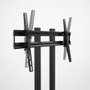 Tooq Support Sol pour Écran VESA 32"-85", Compatible VESA 200x200 à 600x400, Noir, Charge Maximale 40 kg, Réglable en Hauteur 1115-1415 mm