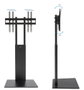 Tooq Support Sol pour Écran VESA 32"-85", Compatible VESA 200x200 à 600x400, Noir, Charge Maximale 40 kg, Réglable en Hauteur 1115-1415 mm