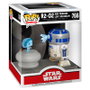 Funko Figura POP Deluxe Star Wars R2-D2 avec Princess Leia en Hologramme - 10cm