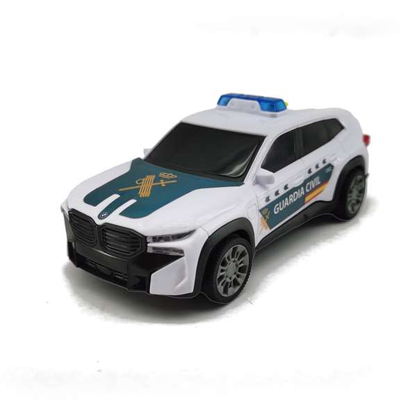 Smoby Voiture Police Guardia Civil BMW XM 15 cm avec Lumières et Sons, Jouet à l'Échelle 1:32