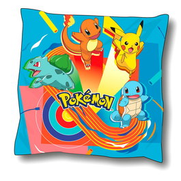 NINTENDO Coussin Pokémon 40x40 cm - 100% Microfibre