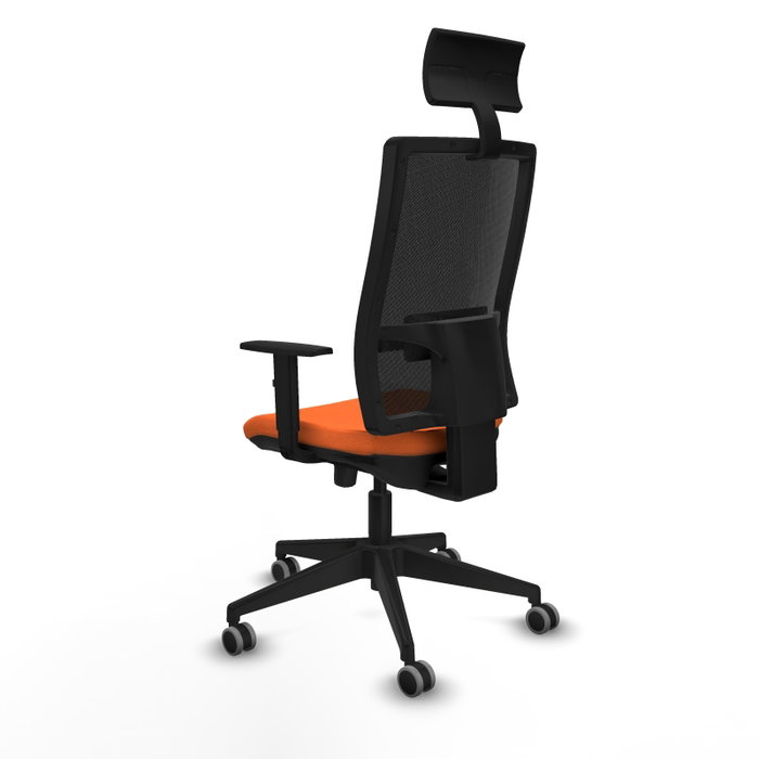 Piqueras y Crespo Chaise de Bureau 1D066G1 Orange et Noir Piqueras y Crespo Chaise de Bureau 1D066G1 Orange et Noir