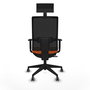 Chaise de Bureau avec Appui-tête Piqueras y Crespo 1D066G1 Orange