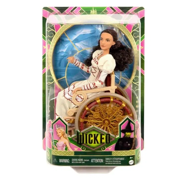 Mattel Poupée Nessarose avec tenue et accessoires, inspirée par Wicked, HXY36 Mattel Poupée Nessarose avec tenue et accessoires, inspirée par Wicked, HXY36