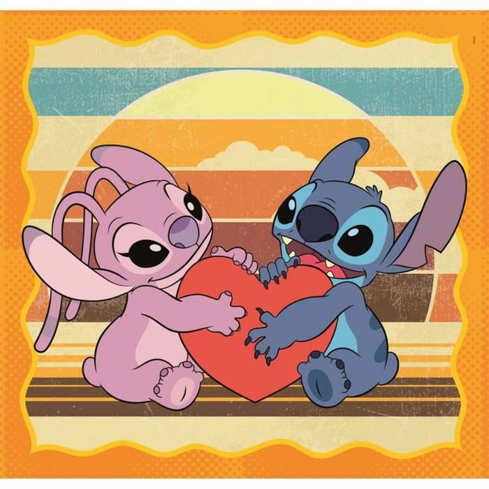 CLEMENTONI Puzzle Stitch Disney 3x48pzs