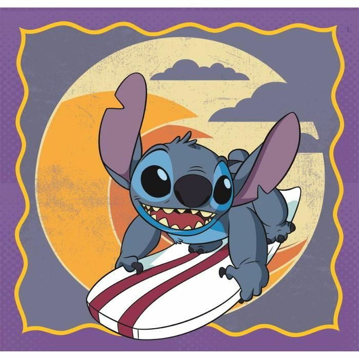 CLEMENTONI Puzzle Stitch Disney 3x48pzs