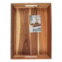 Home Deco Factory Bandeja con asas en acacia 32x23 cm