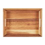 Home Deco Factory Bandeja con asas en acacia 32x23 cm