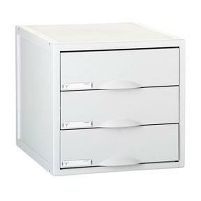 Classeur modulaire Archivo 2000 ArchiSystem 3 tiroirs Gris 35,6 x 31,6 x 20,3 cm Classeur modulaire Archivo 2000 ArchiSystem 3 tiroirs Gris 35,6 x 31,6 x 20,3 cm