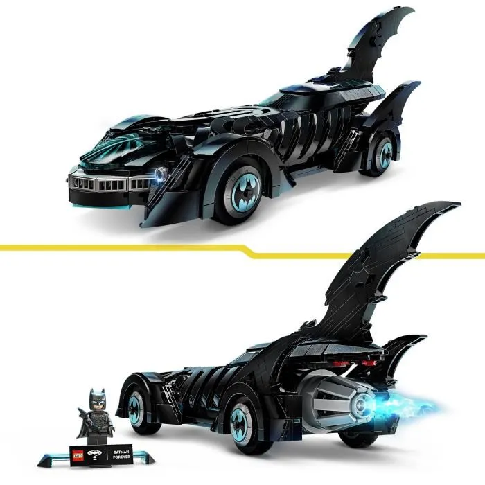 LEGO DC Batman 76304 - Batmobile du film Batman Forever - Jeu de construction avec figurine Batman - 909 pièces - Dès 12 ans