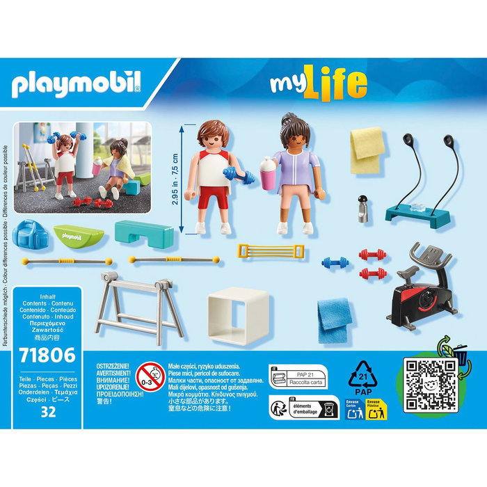 Playmobil Playset d'entraînement fitness multicolore