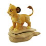 Widdop & Co - Coffret à bijoux Simba Le Roi Lion Disney en porcelaine à décor peint main, cristaux argentés, fermeture magnétique