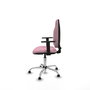 PIQUERAS Y CRESPO Chaise de bureau Algarra en tissu rose