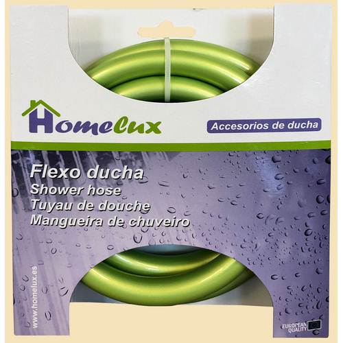 Homelux Flexible de Douche PVC Vert 14mm 1,5m Homelux Flexible de Douche PVC Vert 14mm 1,5m