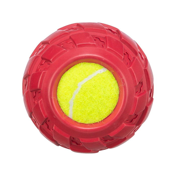 Boule pour animaux de compagnie Trixie Jaune Rouge Caoutchouc Ø 7,5 cm Boule pour animaux de compagnie Trixie Jaune Rouge Caoutchouc Ø 7,5 cm