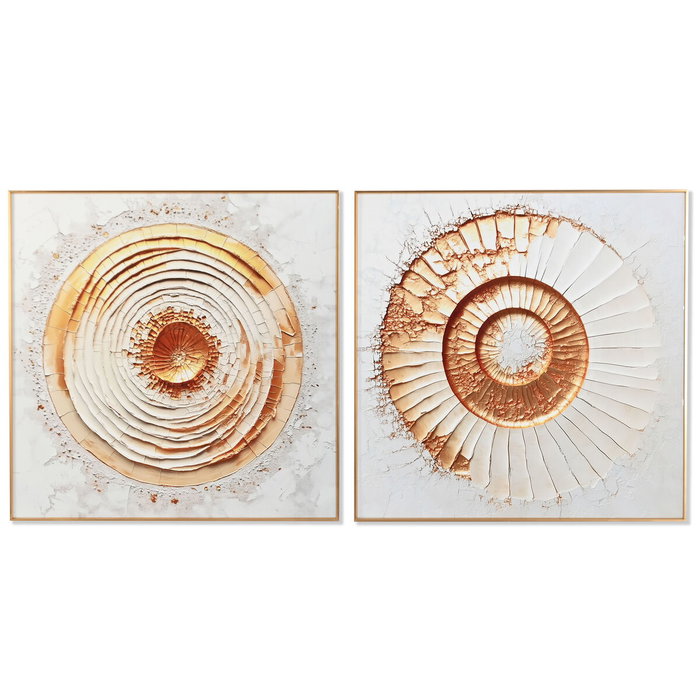 Home ESPRIT Cadre Aluminium Bois MDF 80 x 3,5 x 80 cm Home ESPRIT Cadre Aluminium Bois MDF 80 x 3,5 x 80 cm