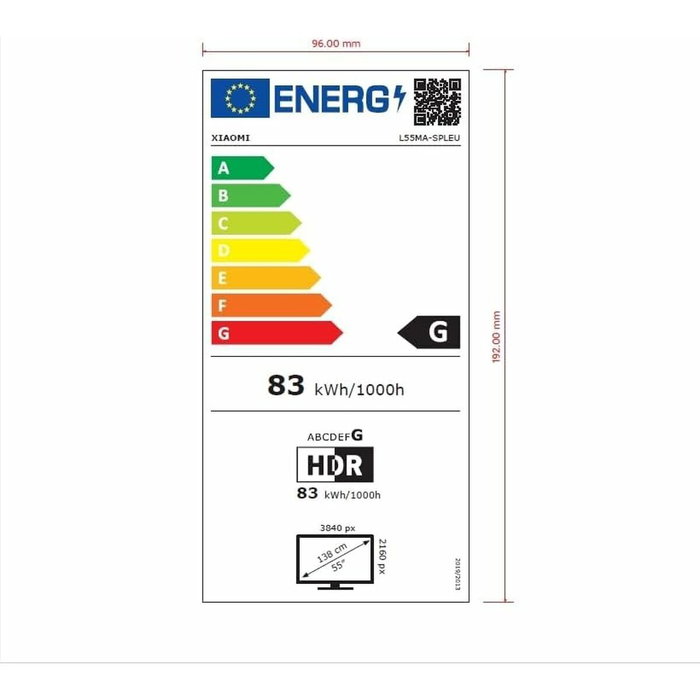 TV intelligente Xiaomi S 2025 4K Ultra HD 55" QLED TV intelligente Xiaomi S 2025 4K Ultra HD 55" QLED