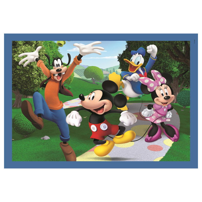CLEMENTONI Puzzle Pro 4 en 1 La Maison Mickey Mouse