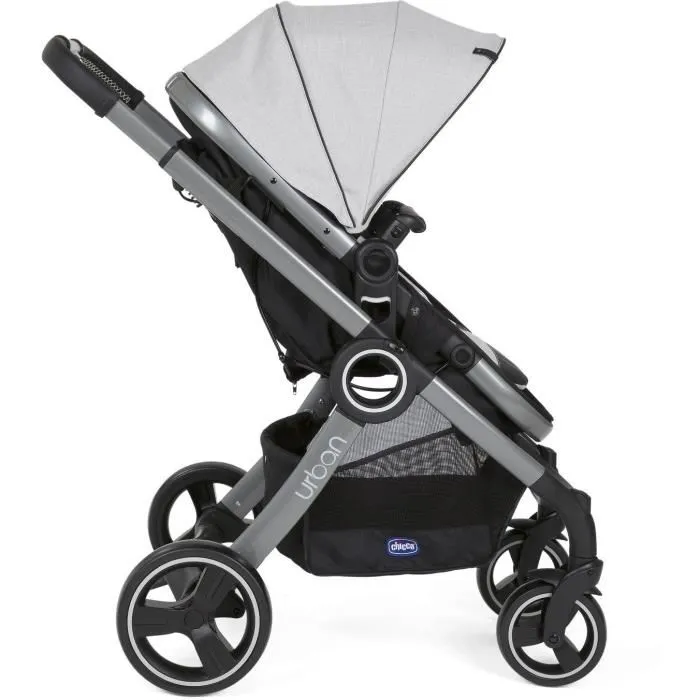 Chicco Poussette Urban Pro Grey Mist - Nacelle Réversible Dès la Naissance, Pliage Compact, Panier Large avec Accessoires Inclus (Couvre-Jambes, Kit Confort) Chicco Poussette Urban Pro Grey Mist - Nacelle Réversible Dès la Naissance, Pliage Compact, Panier Large avec Accessoires Inclus (Couvre-Jambes, Kit Confort)