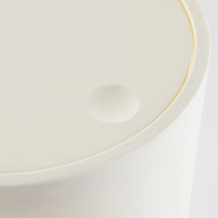 Today Utility - Poubelle de Salle de Bain - 8,5 L - Ø 21 x H 29 cm - Polypropylène - Blanche - Système Poussoir - Anti-Odeurs Today Utility - Poubelle de Salle de Bain - 8,5 L - Ø 21 x H 29 cm - Polypropylène - Blanche - Système Poussoir - Anti-Odeurs