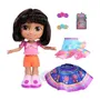 Spin Master Poupée Interactive Dora l'Exploratrice Danse Avec Moi - 30 cm avec 2 Robes, 6 Chansons et Accessoires, Fonctionne sur Piles Fournies