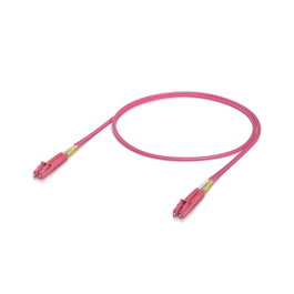 Ubiquiti OM4 Câble de raccordement fibre optique Duplex LC UPC, Rose, 1 m, 50 pcs.