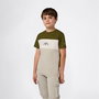T shirt à manches courtes Enfant Champion Icons Plus Olive 7-8 ans