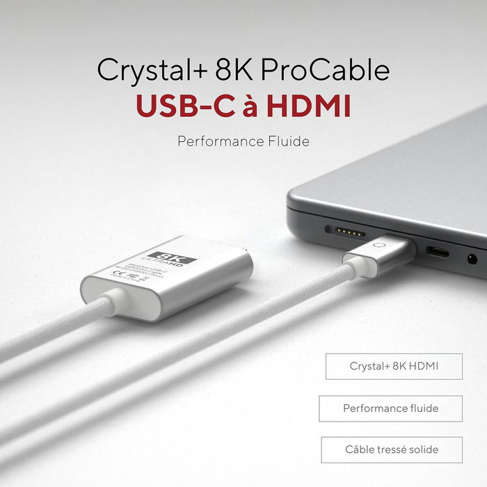 Câble USB Linq Byelements LQCCH200 Gris 2 m