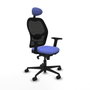 Piqueras y Crespo Chaise de Bureau avec Appui-tête Jorquera 2D036N1 Bleu clair