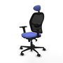 Piqueras y Crespo Chaise de Bureau avec Appui-tête Jorquera 2D036N1 Bleu clair