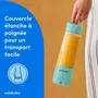 Nutribullet NBP003LBL - Blender Portable Rechargeable USB-C, 70W, Capacité 0.475L, Bleu Clair, Gourde Incluse - Idéal pour Boissons, Smoothies et Voyages