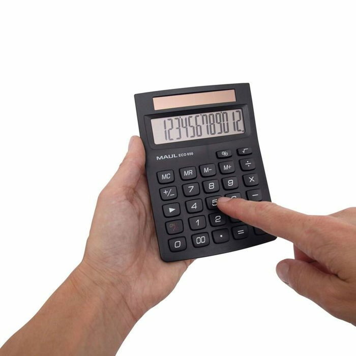 MAUL ECO 650 Calculatrice de bureau 12 chiffres Noir MAUL ECO 650 Calculatrice de bureau 12 chiffres Noir