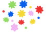Innspiro Lot de 200 fleurs en mousse EVA (24mm et 32mm)