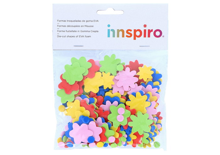 Innspiro Lot de 200 fleurs en mousse EVA (24mm et 32mm) Innspiro Lot de 200 fleurs en mousse EVA (24mm et 32mm)