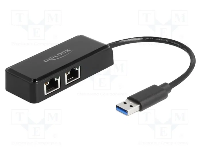 DELOCK Adaptateur USB vers Ethernet RJ45, Noir DELOCK Adaptateur USB vers Ethernet RJ45, Noir