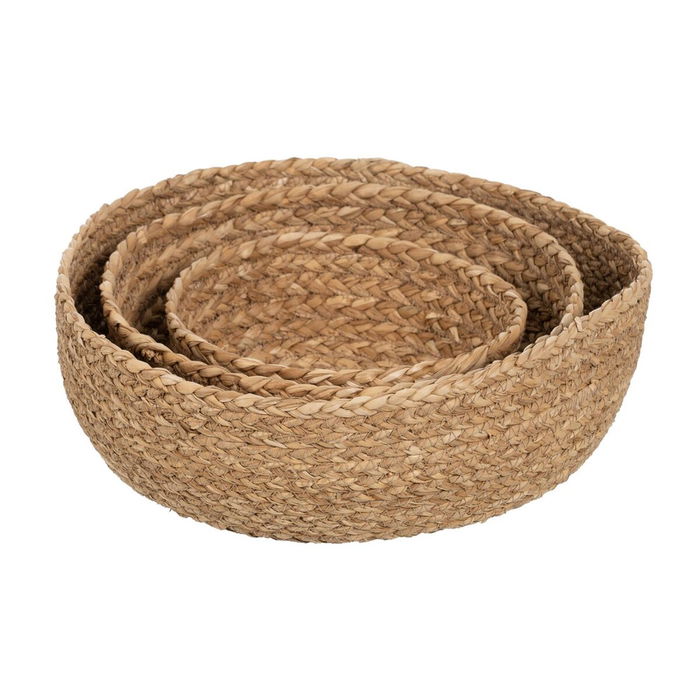Set de basket Fibre naturelle 34 x 34 x 11 cm