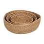 Set de basket Fibre naturelle 34 x 34 x 11 cm