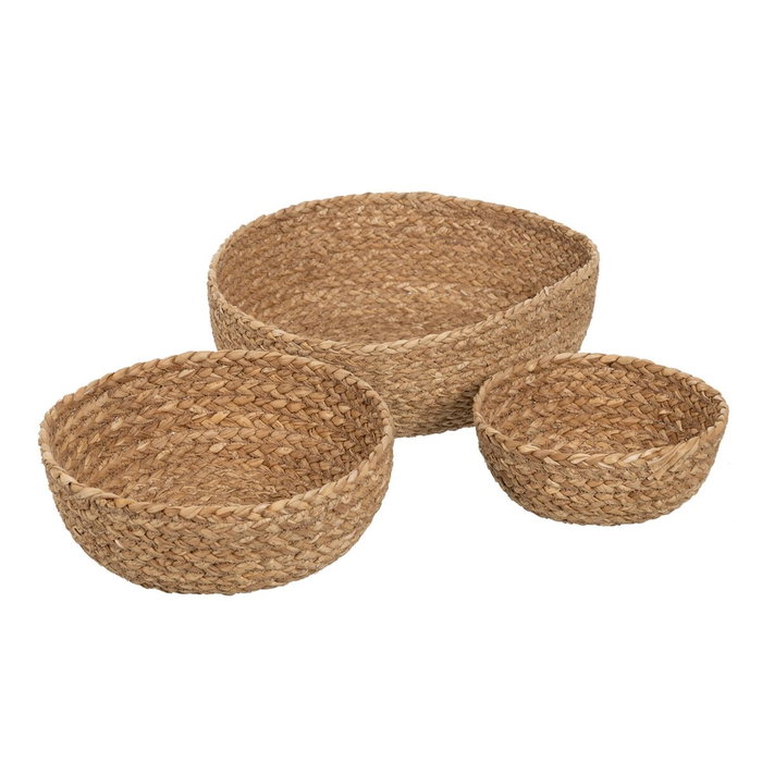 Set de basket Fibre naturelle 34 x 34 x 11 cm Set de basket Fibre naturelle 34 x 34 x 11 cm