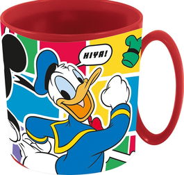 Licensing Taza Micro 350 mL Mickey CZ11394, Plastique Alimentaire, Microwave Safe, 4+ Ans, 9x8 cm