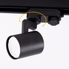 Lumiastra Projecteur Piste Triphasée 1xGU10 Noir