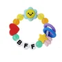 Infantino Bracelet de dentition de l'amitié en silicone Multicolore