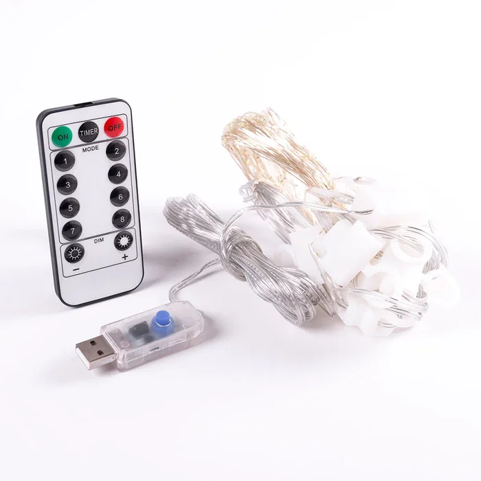 Guirlande LED Intérieur 3x1M Bleu
