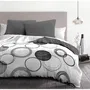 Home Linge Passion HOM3701393708296 Ensemble couette microfibre gris clair 240x260 cm + 2 taies 63x63 cm