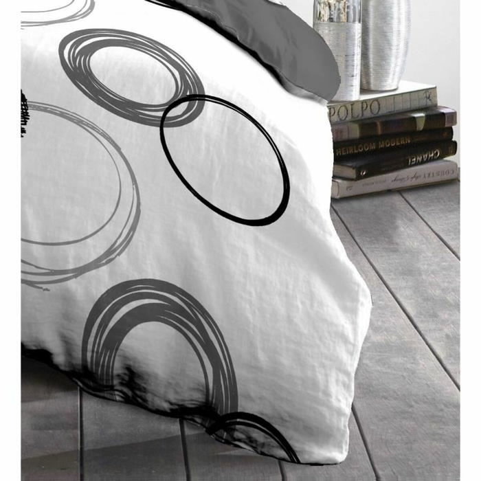 Home Linge Passion Parure de couette Audace Gris clair