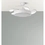 Bayomo Ventilateur DC 59W 6980lm Blanc 4 Aspas Déployables Télécommande Intensité Réglable 34,5/42x50/107 cm