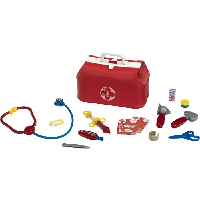 Klein 4647 - Trousse de docteur de jeu d'imitation avec nombreux accessoires en plastique souple - Jouet pour enfants dès 3 ans