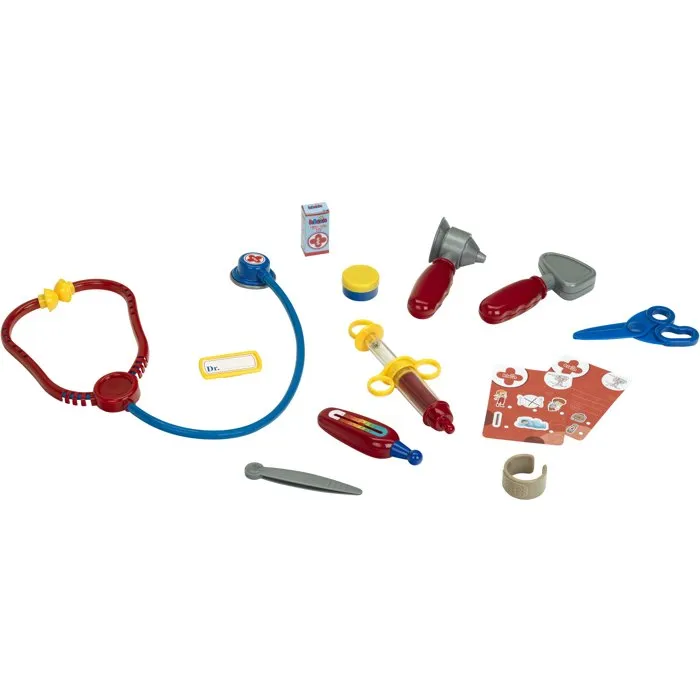 Klein 4647 - Trousse de docteur de jeu d'imitation avec nombreux accessoires en plastique souple - Jouet pour enfants dès 3 ans