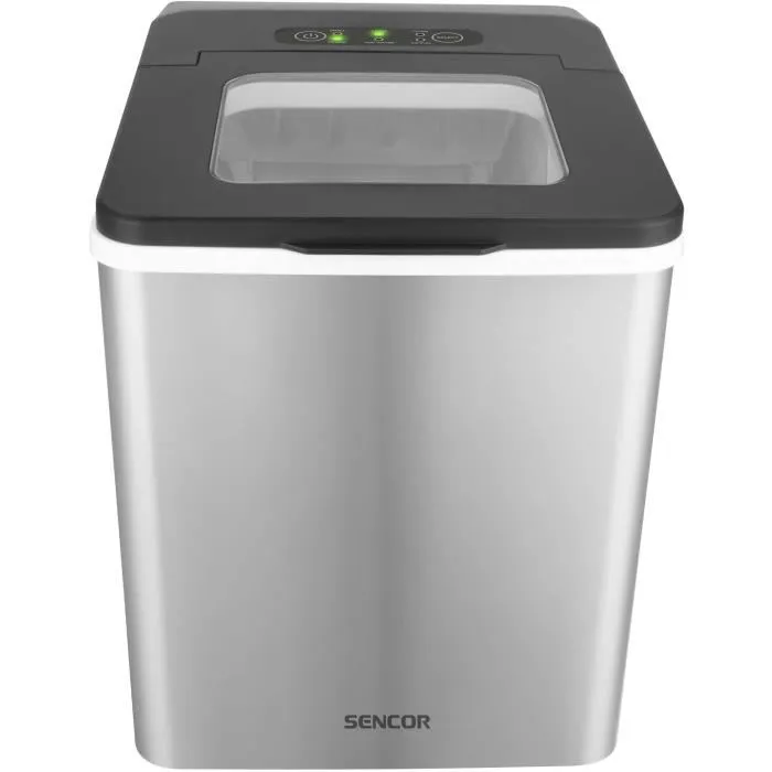 Machine à Glaçons SENCOR SIM 3400SS Inox - 12 kg/jour - Capacité 1.8 L / 500 g - Cycle de production 7-15 min - 150 W Machine à Glaçons SENCOR SIM 3400SS Inox - 12 kg/jour - Capacité 1.8 L / 500 g - Cycle de production 7-15 min - 150 W
