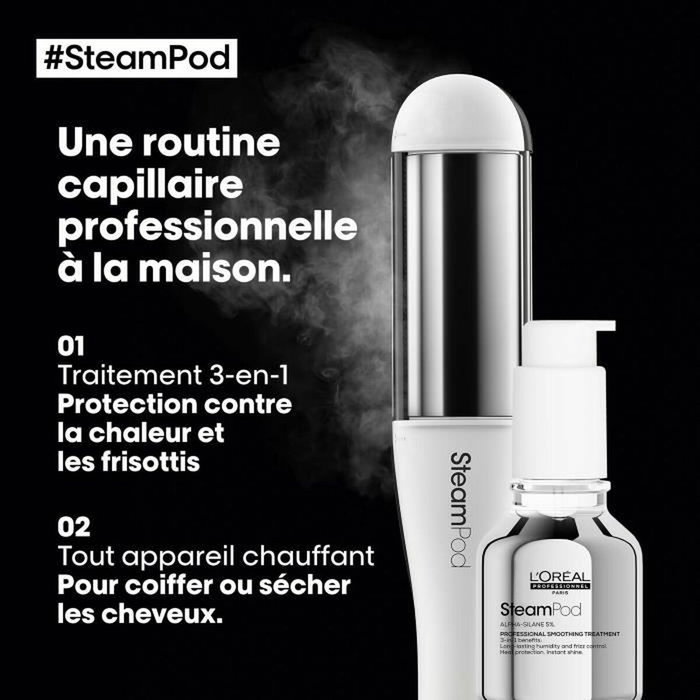 L'Oreal Professionnel SteamPod 4 Lisseur-Boucleur Vapeur Bleu Glacial avec Soin Lissant